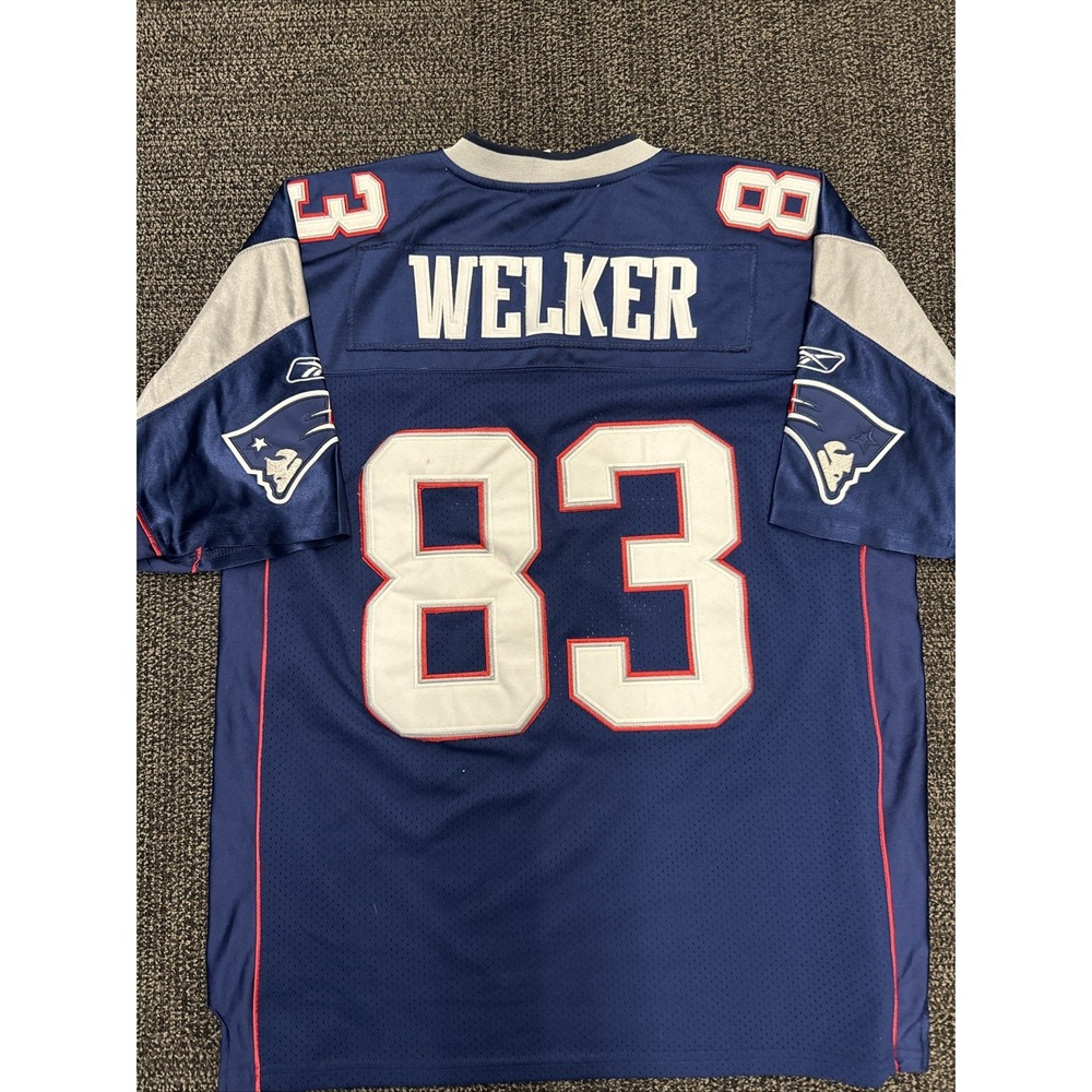 Wes Welker New England‎ Patriots Jersey #83 Authentic NFL  Stitched Mens 48